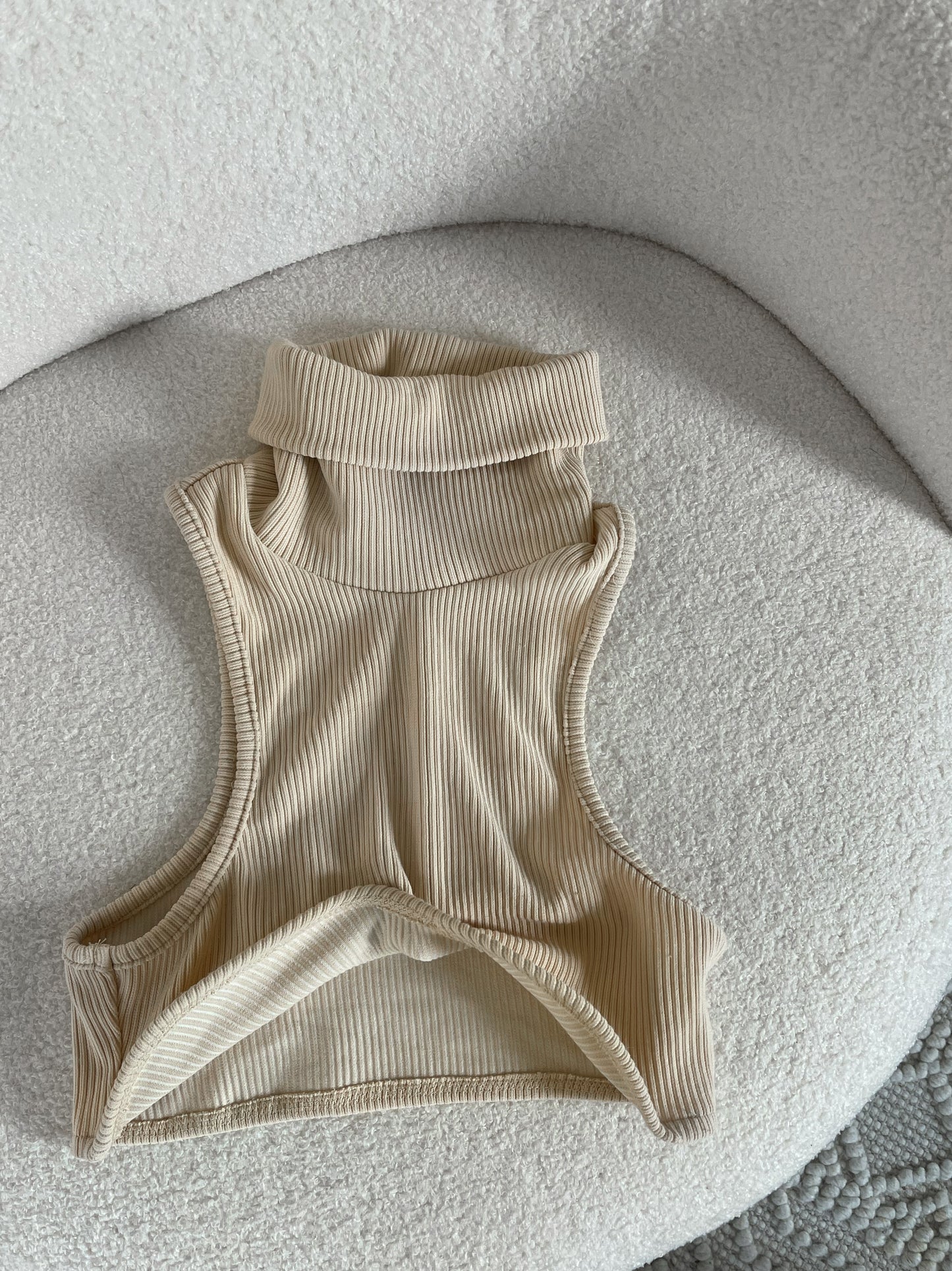 Butter Turtleneck Tank