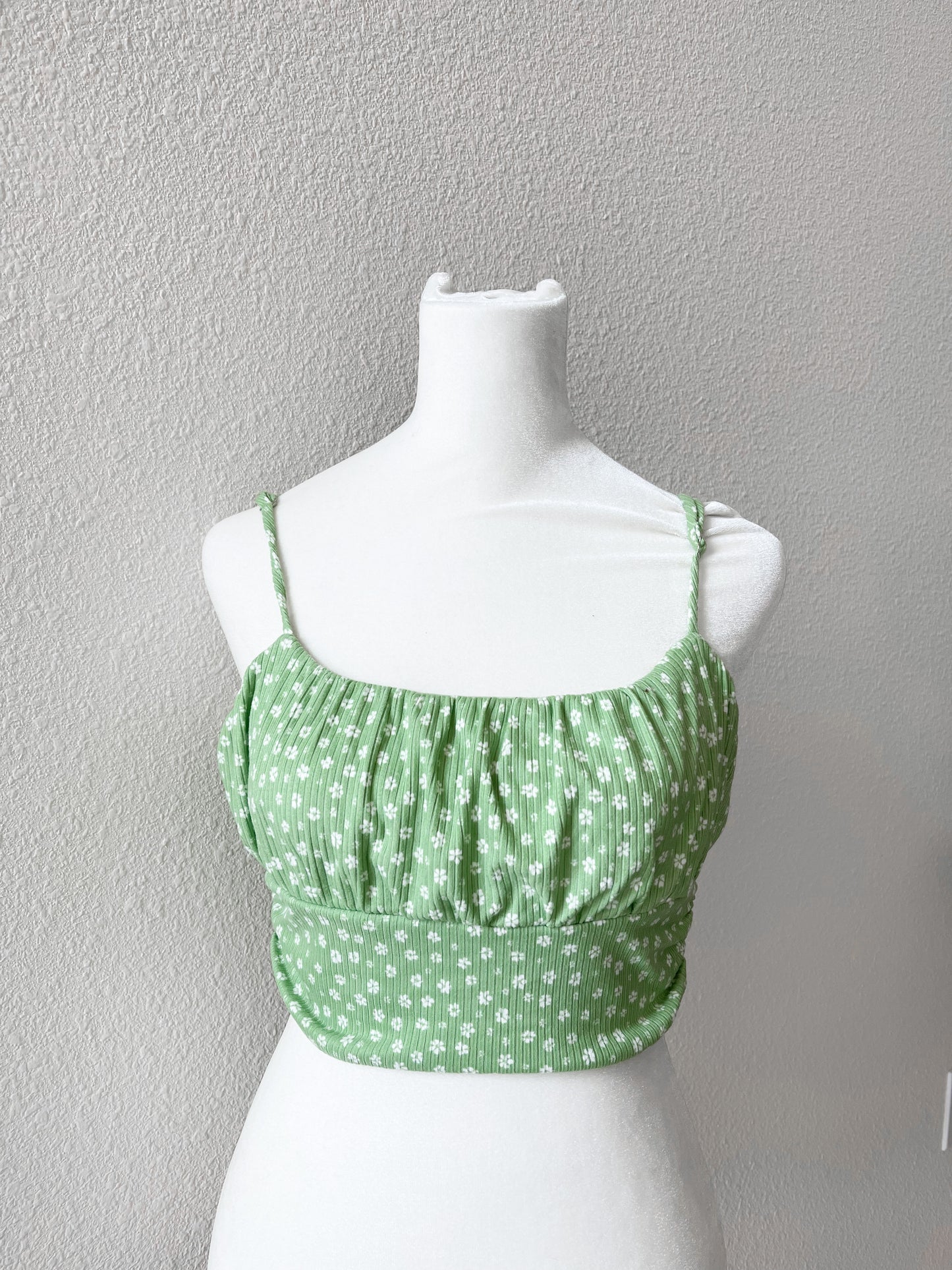 Lime Floral Top