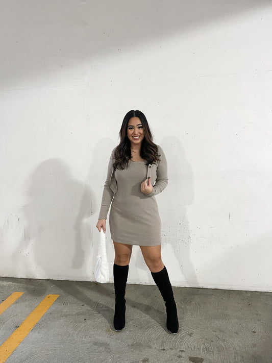 Cinnamon Cardi Dress